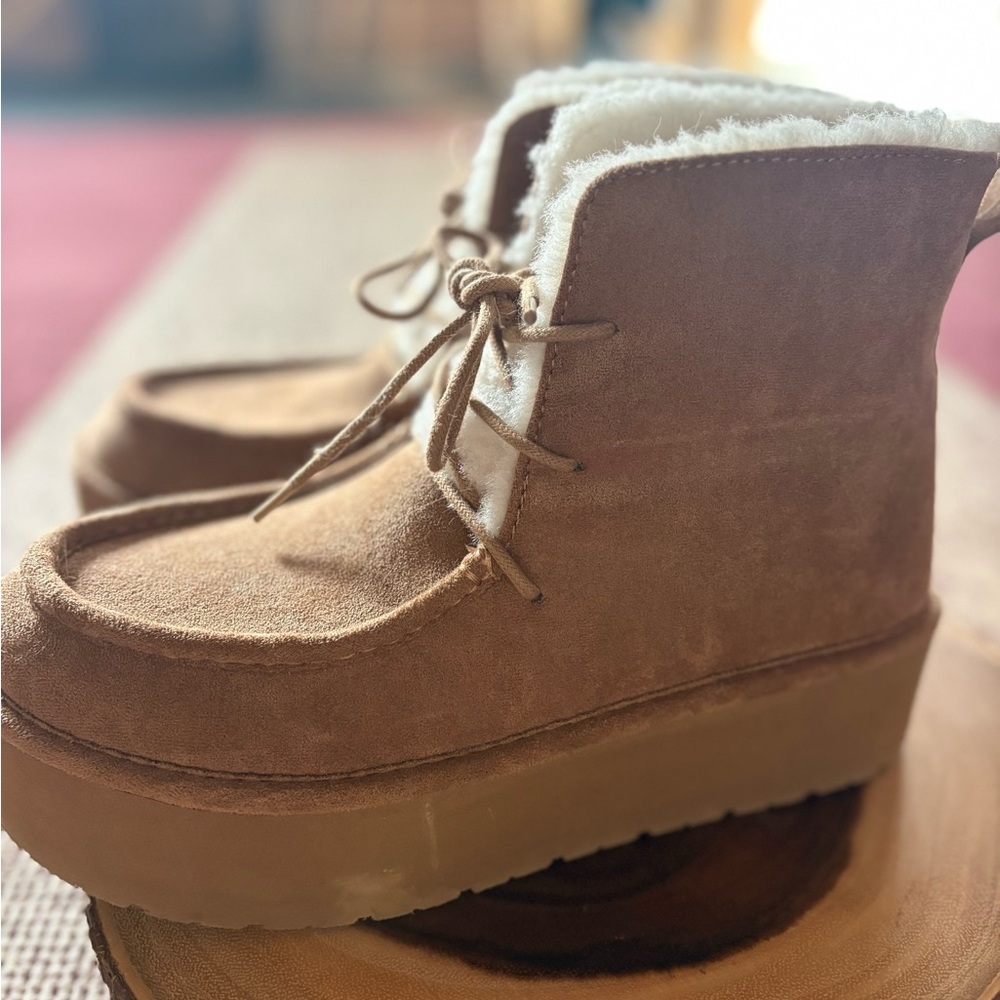 Cozy Tan Suede Women's Boots